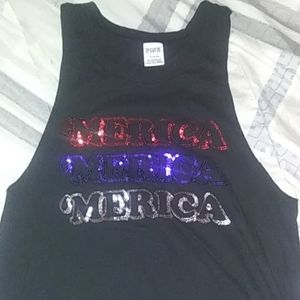 PINK Bling Merica' Tank